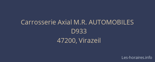 Carrosserie Axial M.R. AUTOMOBILES