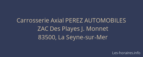 Carrosserie Axial PEREZ AUTOMOBILES