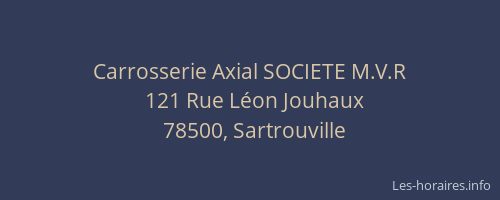 Carrosserie Axial SOCIETE M.V.R