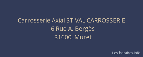 Carrosserie Axial STIVAL CARROSSERIE