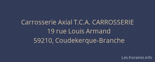 Carrosserie Axial T.C.A. CARROSSERIE