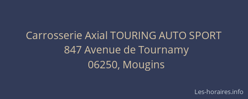 Carrosserie Axial TOURING AUTO SPORT