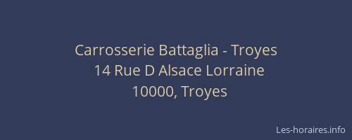 Carrosserie Battaglia - Troyes