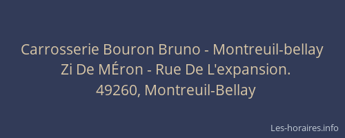 Carrosserie Bouron Bruno - Montreuil-bellay