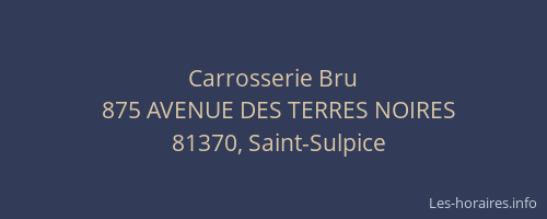 Carrosserie Bru