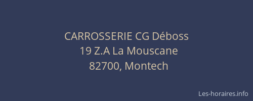 CARROSSERIE CG D&eacute;boss