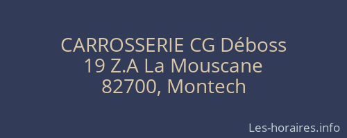 CARROSSERIE CG Déboss