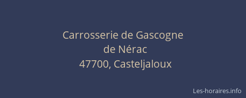 Carrosserie de Gascogne