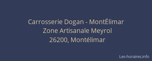 Carrosserie Dogan - MontÉlimar