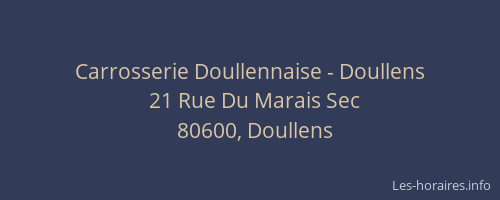 Carrosserie Doullennaise - Doullens