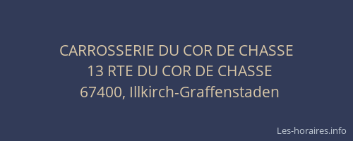 CARROSSERIE DU COR DE CHASSE