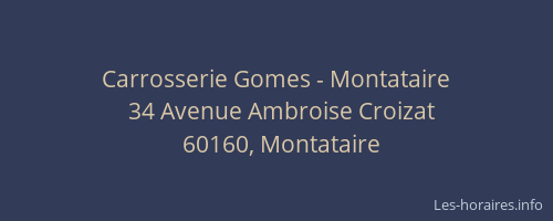 Carrosserie Gomes - Montataire