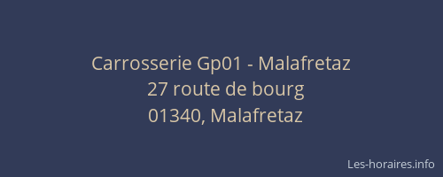 Carrosserie Gp01 - Malafretaz