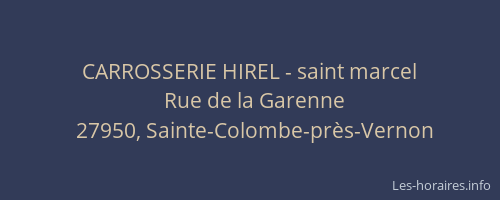 CARROSSERIE HIREL - saint marcel