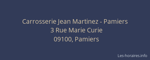 Carrosserie Jean Martinez - Pamiers