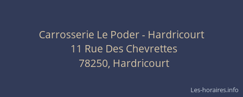 Carrosserie Le Poder - Hardricourt