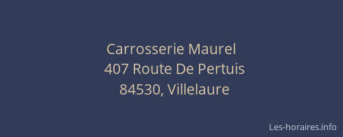 Carrosserie Maurel