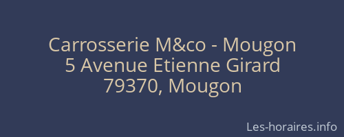 Carrosserie M&co - Mougon