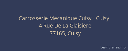 Carrosserie Mecanique Cuisy - Cuisy