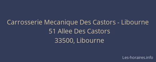 Carrosserie Mecanique Des Castors - Libourne