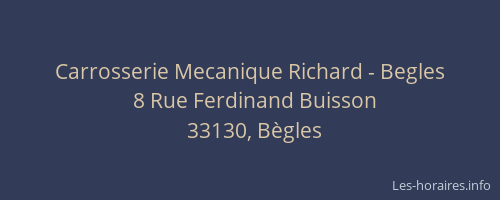 Carrosserie Mecanique Richard - Begles