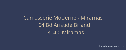 Carrosserie Moderne - Miramas