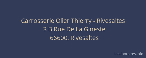 Carrosserie Olier Thierry - Rivesaltes