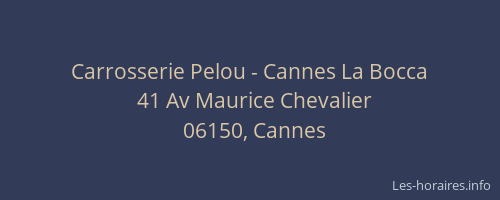 Carrosserie Pelou - Cannes La Bocca