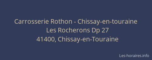 Carrosserie Rothon - Chissay-en-touraine