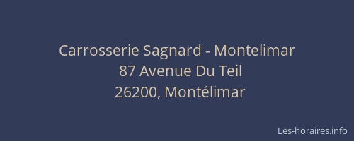 Carrosserie Sagnard - Montelimar
