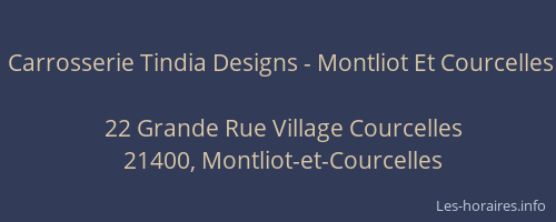 Carrosserie Tindia Designs - Montliot Et Courcelles