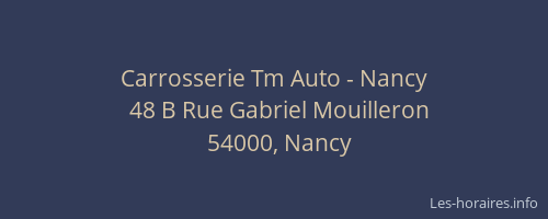 Carrosserie Tm Auto - Nancy