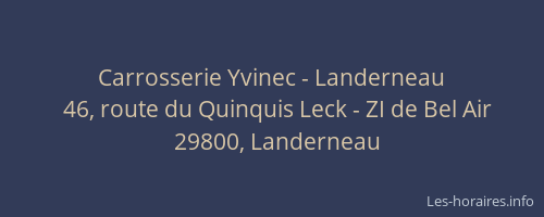Carrosserie Yvinec - Landerneau