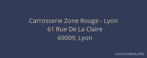 Carrosserie Zone Rouge - Lyon