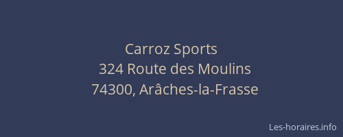 Carroz Sports