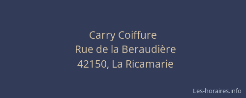 Carry Coiffure