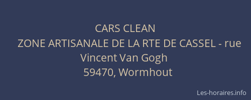 CARS CLEAN