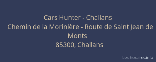 Cars Hunter - Challans