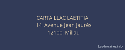 CARTAILLAC LAETITIA
