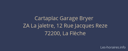 Cartaplac Garage Bryer
