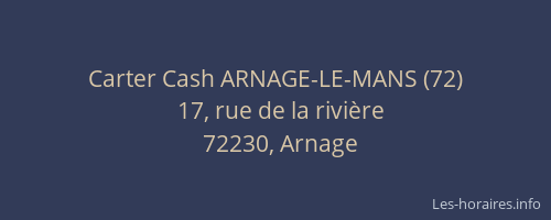 Carter Cash ARNAGE-LE-MANS (72)