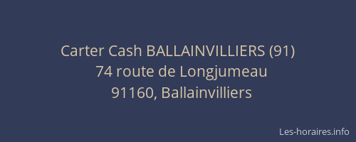 Carter Cash BALLAINVILLIERS (91)
