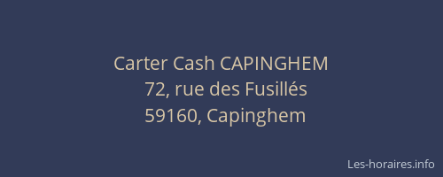 Carter Cash CAPINGHEM
