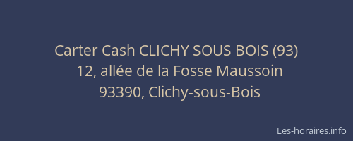 Carter Cash CLICHY SOUS BOIS (93)
