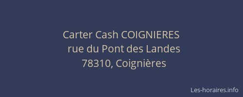 Carter Cash COIGNIERES