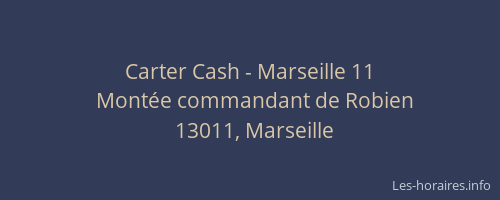 Carter Cash - Marseille 11