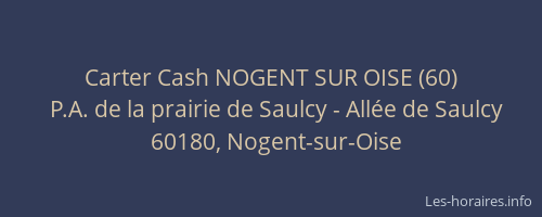 Carter Cash NOGENT SUR OISE (60)