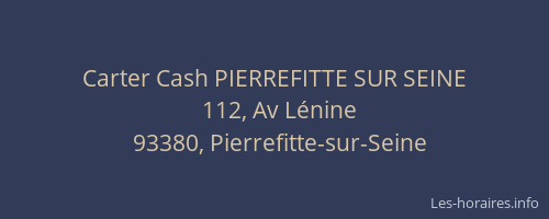 Carter Cash PIERREFITTE SUR SEINE