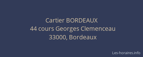 Cartier BORDEAUX