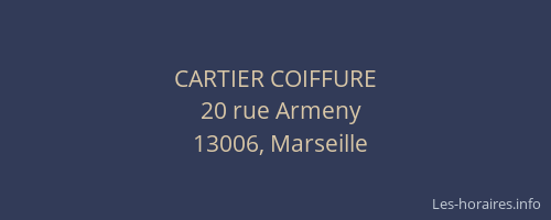 CARTIER COIFFURE